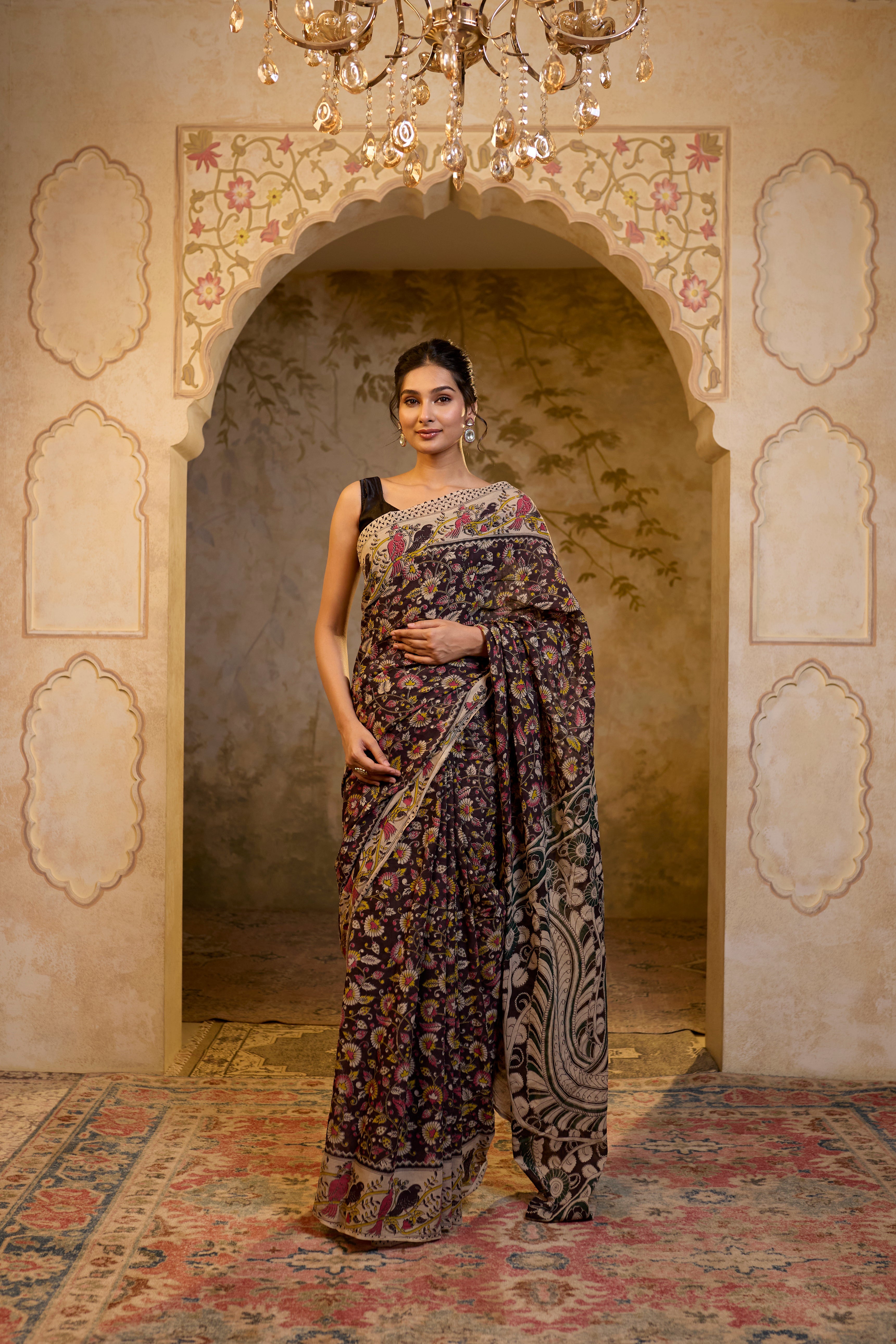 Brown Saree_3